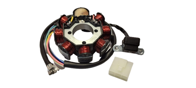 PLAQUETA DE ENCENDIDO COMP. ZANELLA RX 150 M/NUEVO (8) (ESTATOR) OMR OM-30721