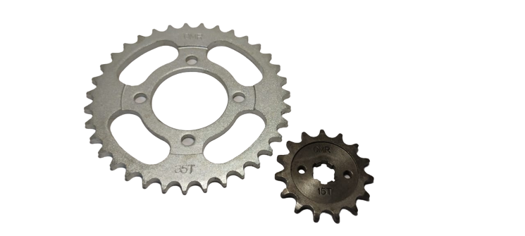 KIT CORONA Y PIÑON GILERA SMASH 110 35/15T 428H OMR OM-30710