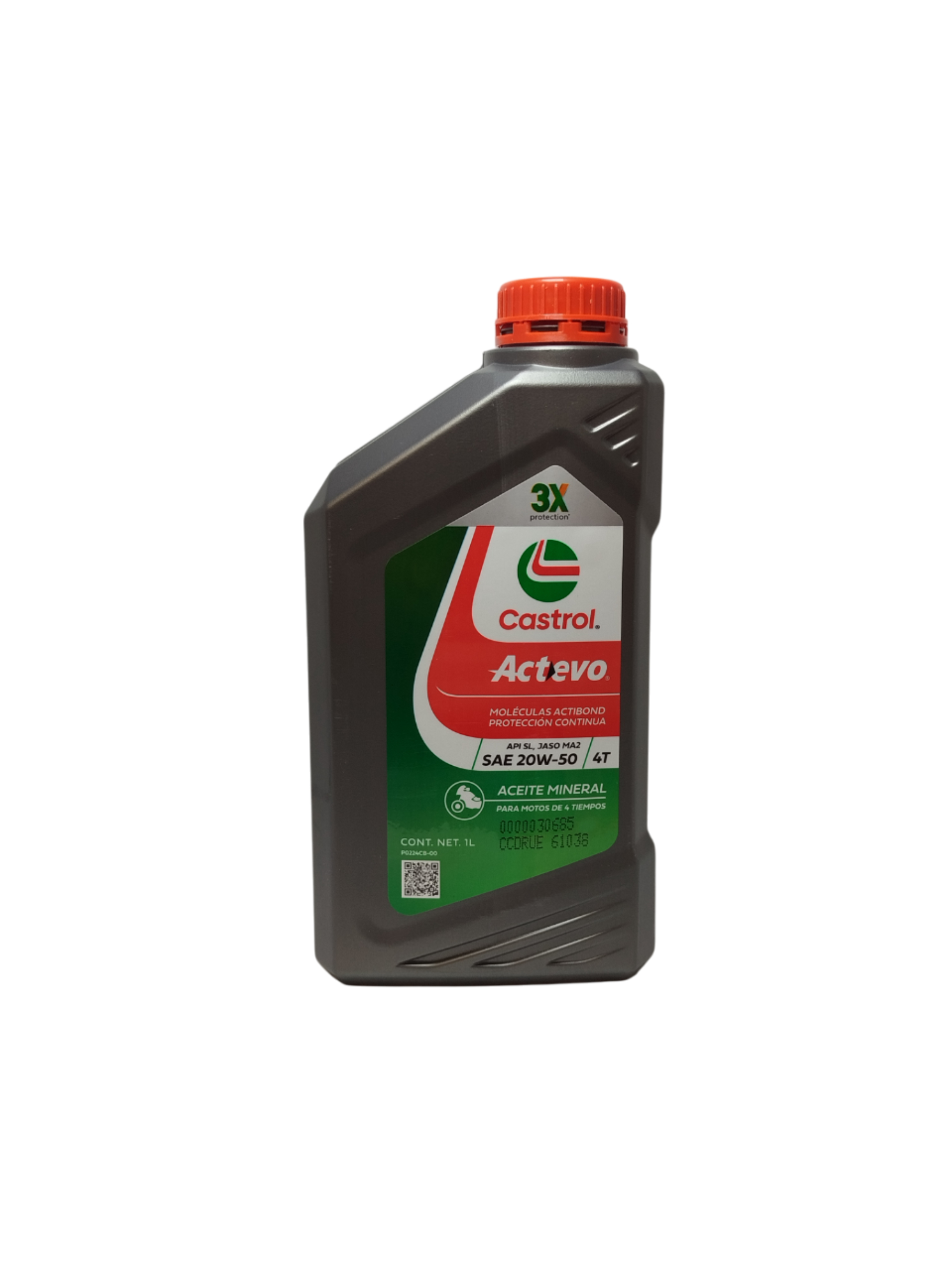 CASTROL ACTEVO 20W50 (MINERAL) x 1Lt. (16x1) CASTROL