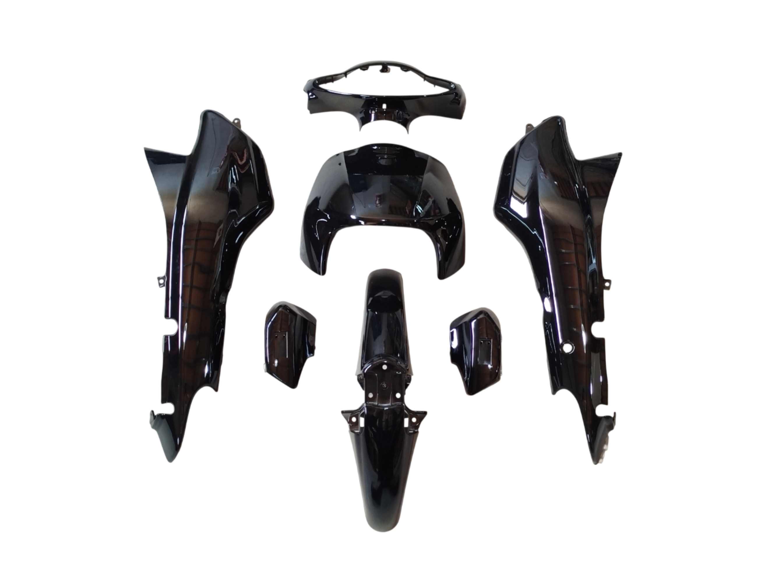 KIT PLASTICOS GILERA SMASH 110 / BLITZ / TRIP - NEGRO (7) JRS OMR26530