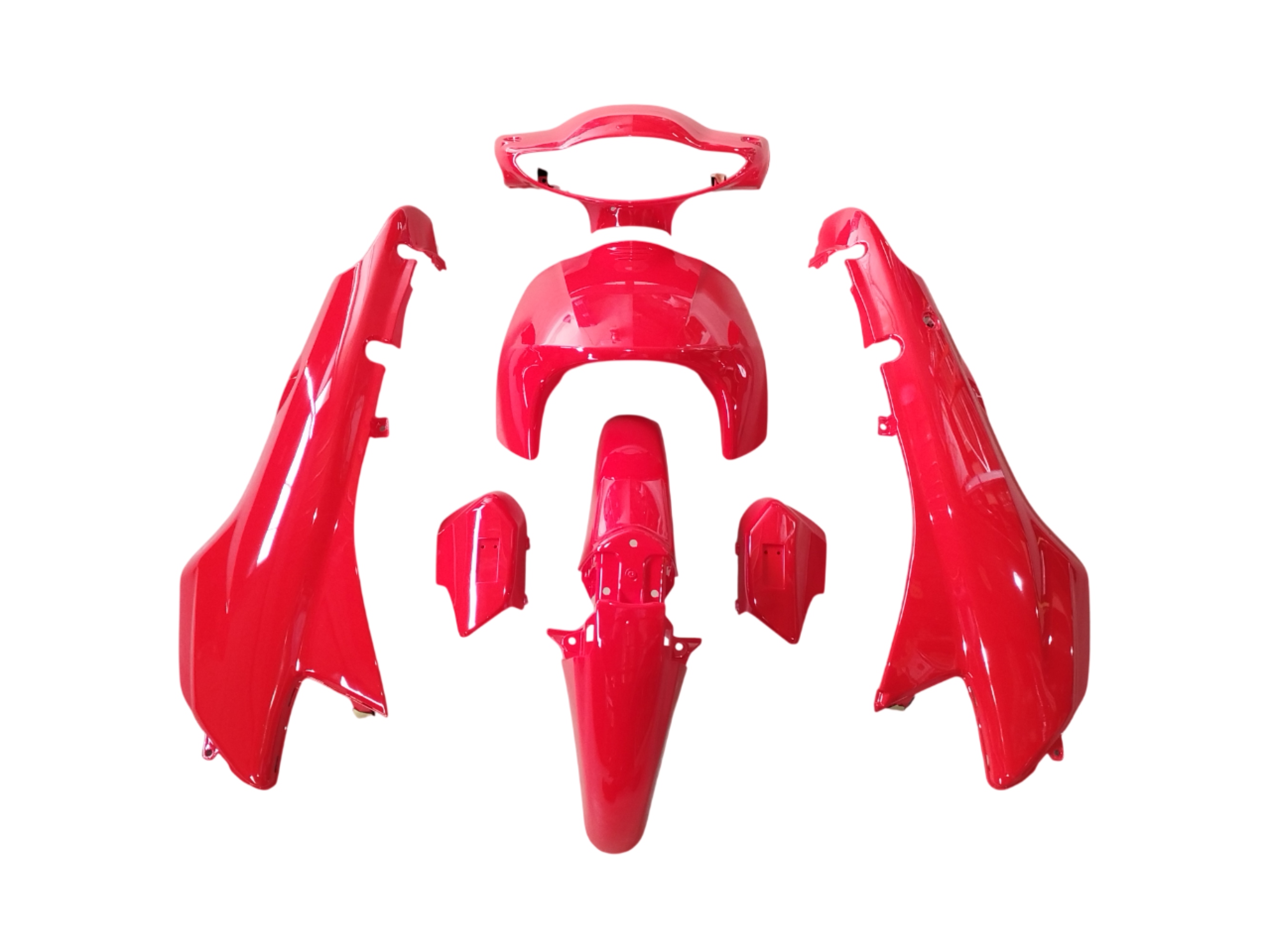 KIT PLASTICOS GILERA SMASH 110 / BLITZ / TRIP - ROJO (7) JRS OMR26528