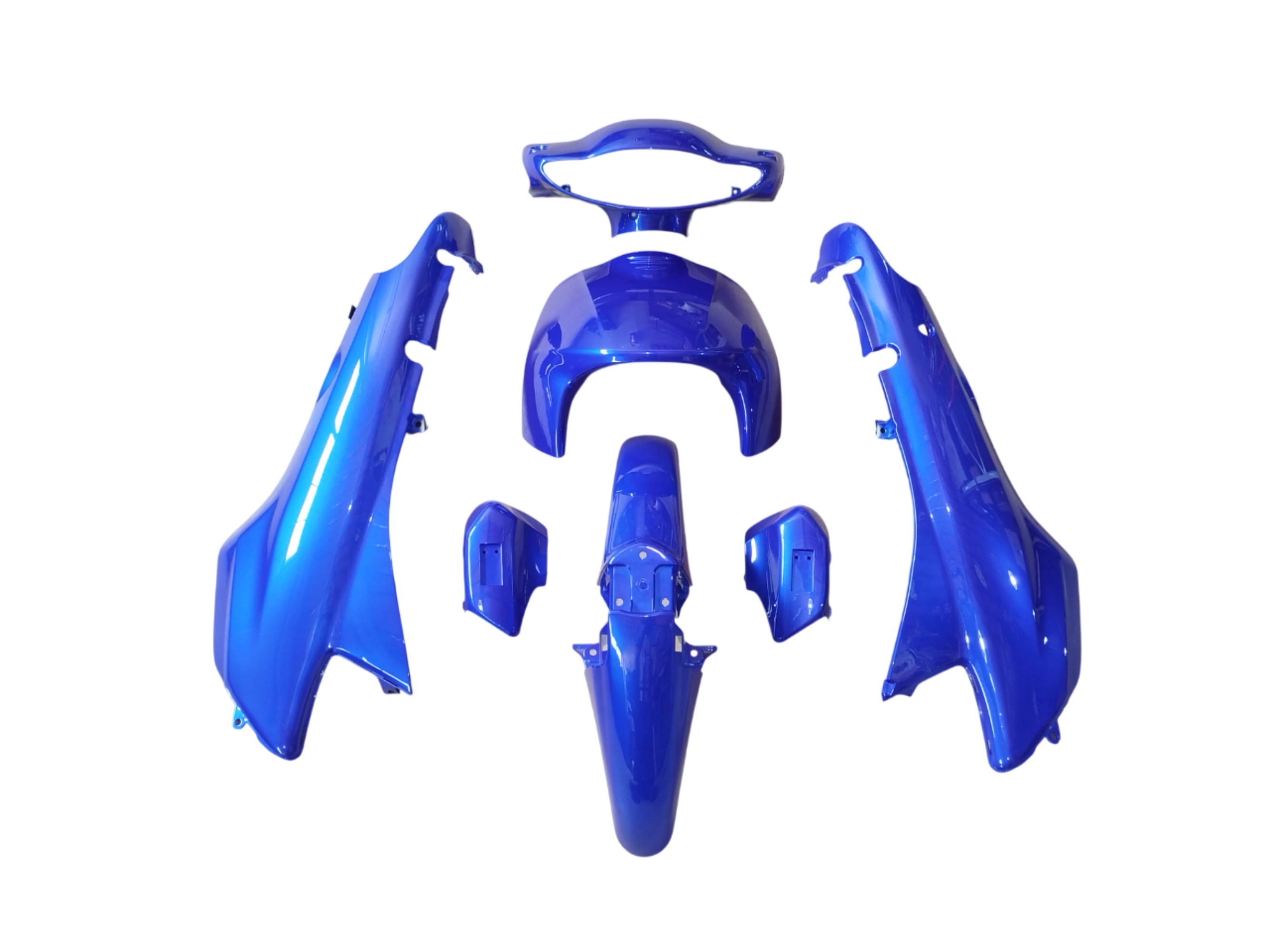 KIT PLASTICOS GILERA SMASH 110 / BLITZ / TRIP - AZUL (7) JRS OMR26869