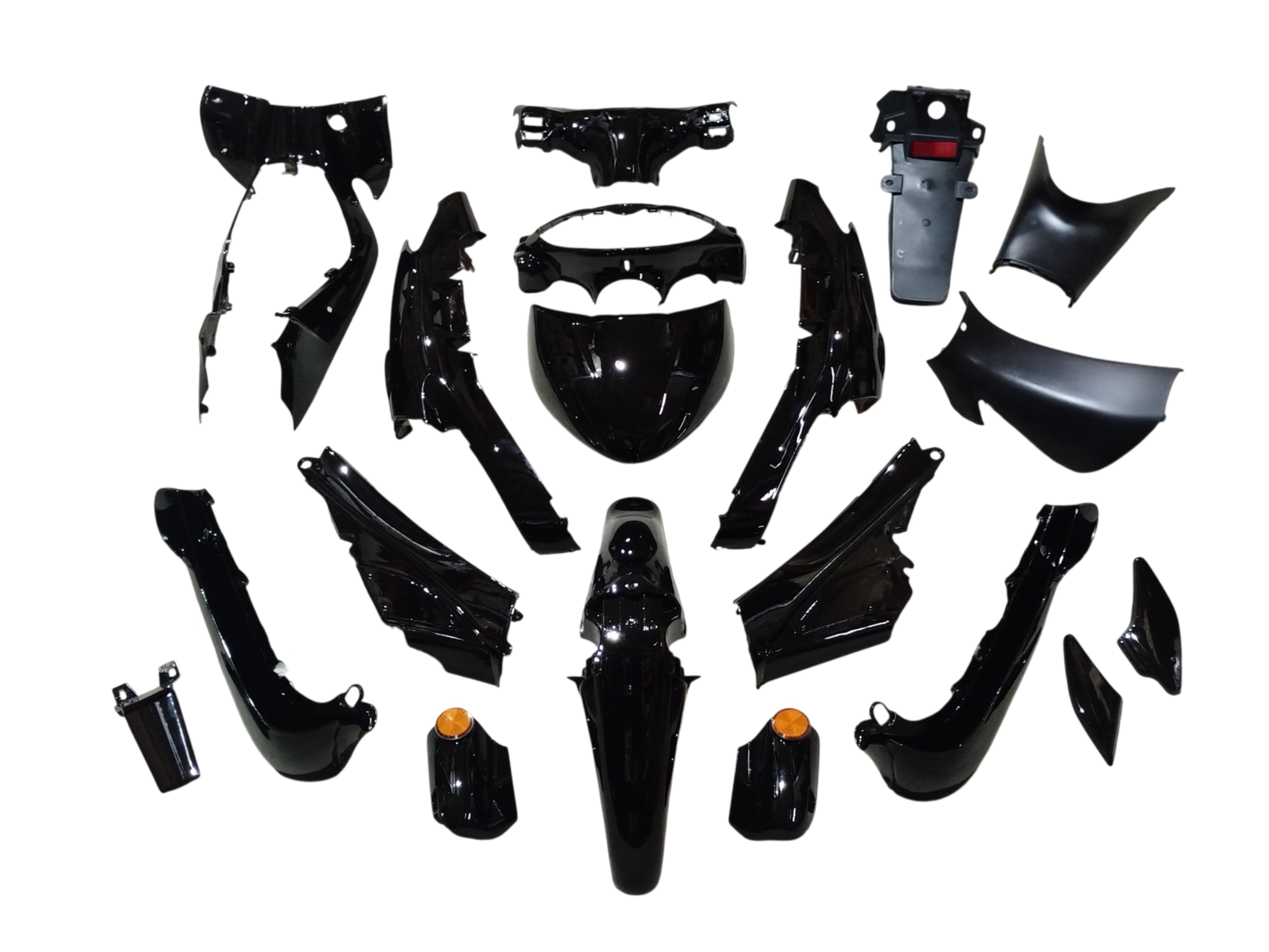 KIT PLASTICOS GUERRERO G 110 DL / GILERA FUTURE NEGRO (19) JRS OMR26870