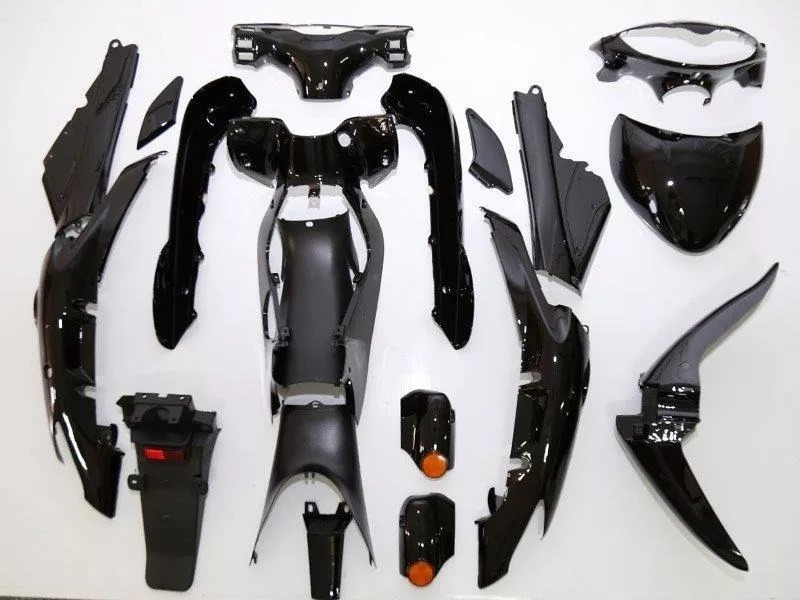 KIT PLASTICOS GUERRERO G 110 DL / GILERA FUTURE NEGRO (19) JRS OMR26870